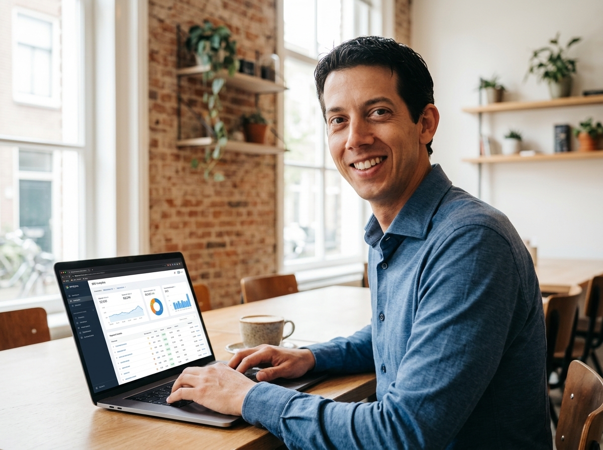 SEO voor MKB in praktijk: Rik Goedhart analyseert zoekwoorden in een SEO-dashboard