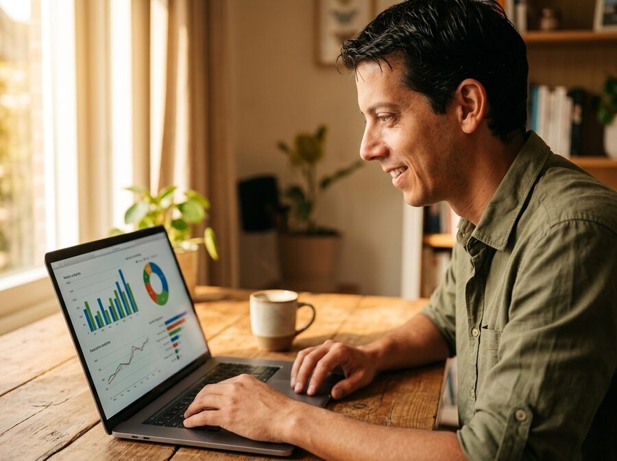 Rik Goedhart bekijkt zijn Google Search Console rapport Wat is Google Search Console: Rik Goedhart bekijkt het prestatierapport van zijn blog